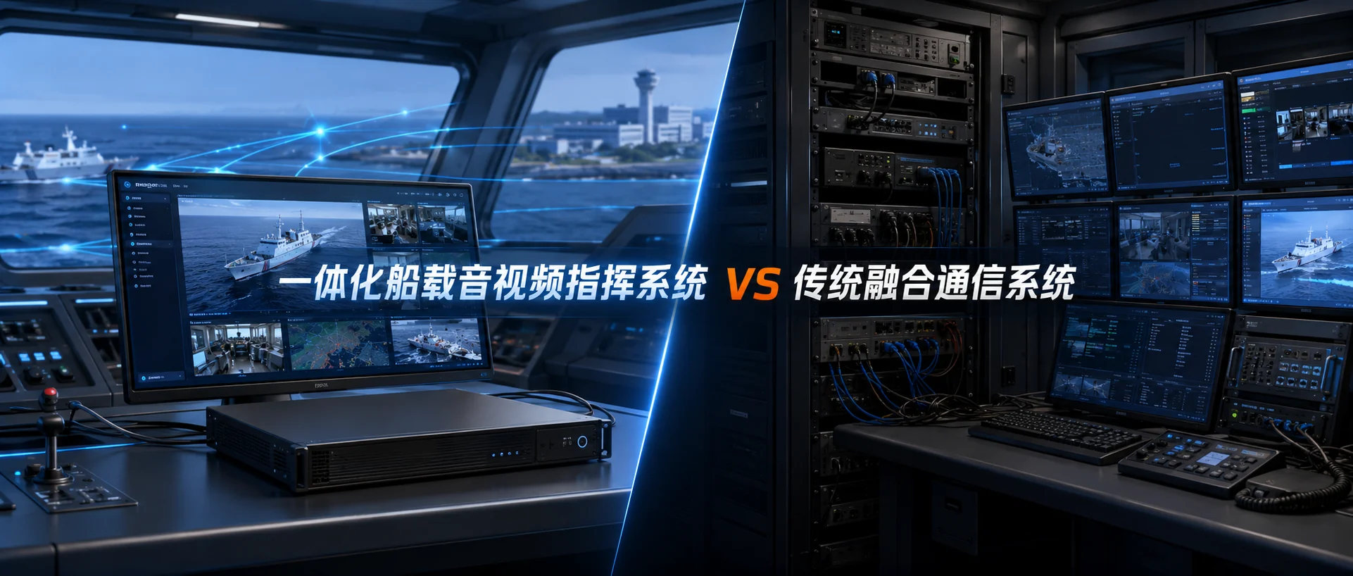 一体化船载音视频指挥系统与传统融合通信系统对比